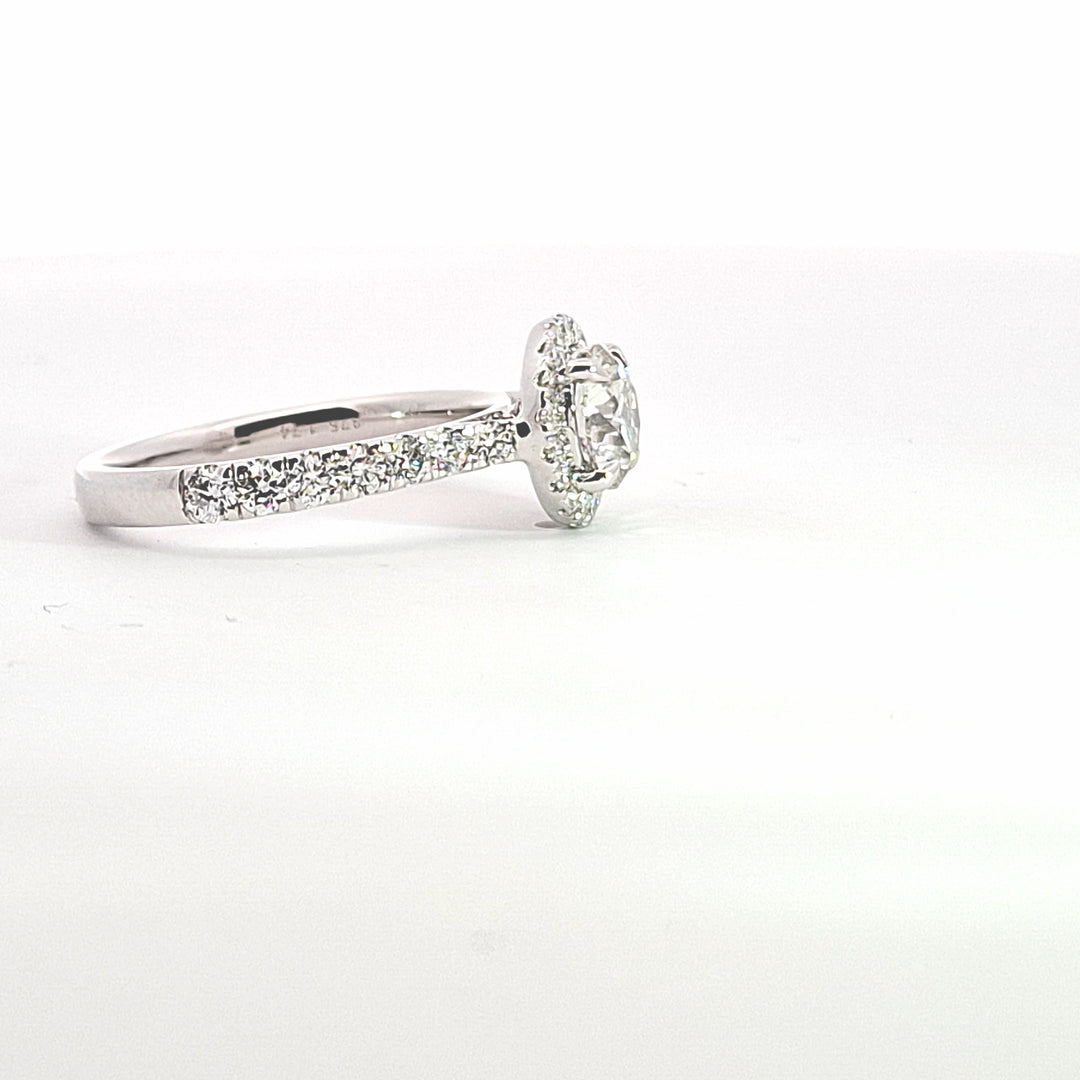 1.03ct Lab Diamond Halo Cluster (G/VS1) 38202