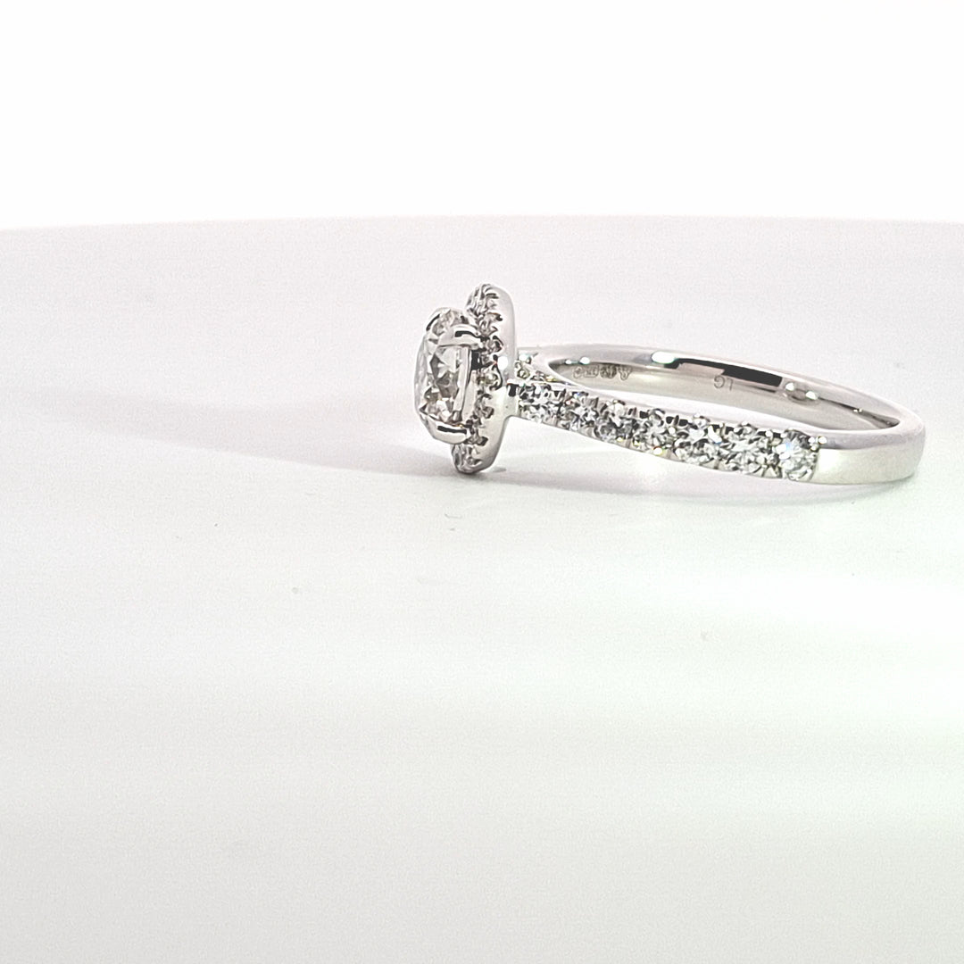 1.03ct Lab Diamond Halo Cluster (G/VS1) 38202