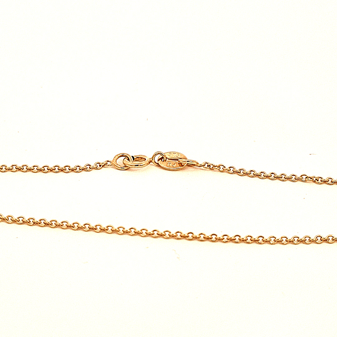 Gold 22"/56cm cable chain 36652 - Armin Lowe Jewellers