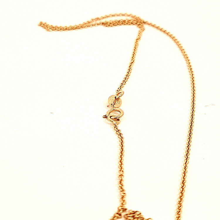 Gold 22"/56cm cable chain 36652 - Armin Lowe Jewellers