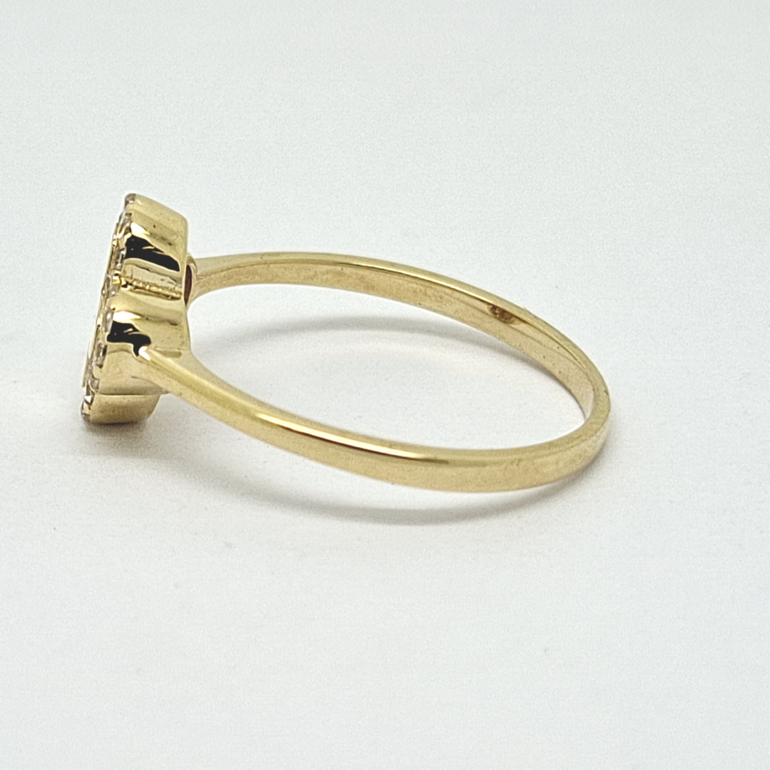 Gold Clover ladies dress ring 38176