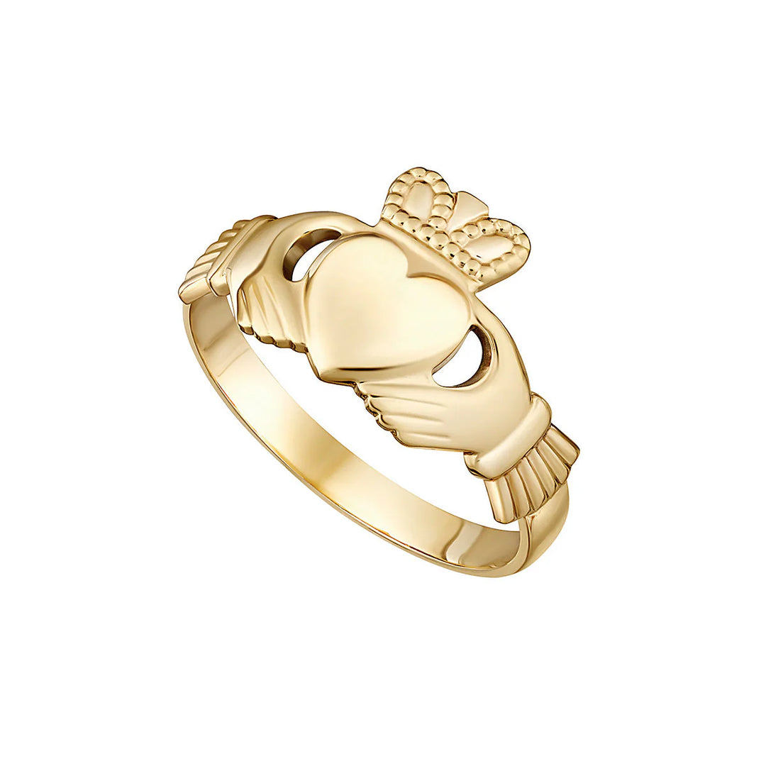 9ct Gold ladies Claddagh ring 38447