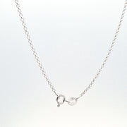 Sterling silver curb link chain, 1mm width, strong chain suitable for pendants. 27708