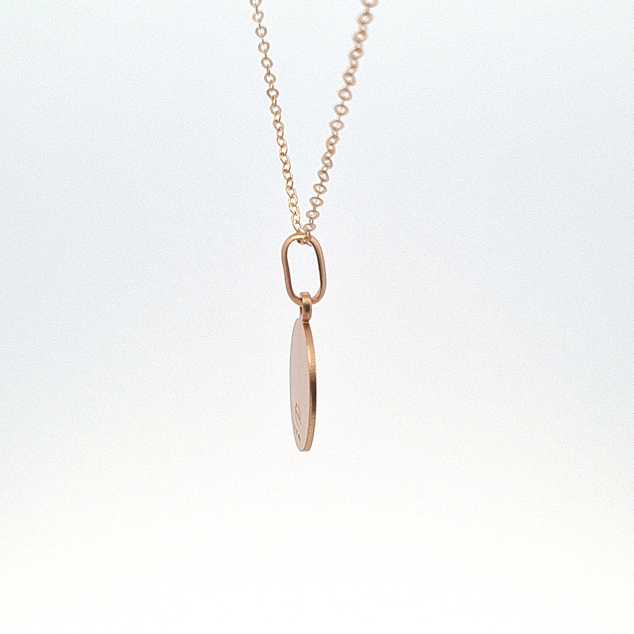 9ct gold 12mm round St. Christopher solid medal 27367 - Armin Lowe Jewellers