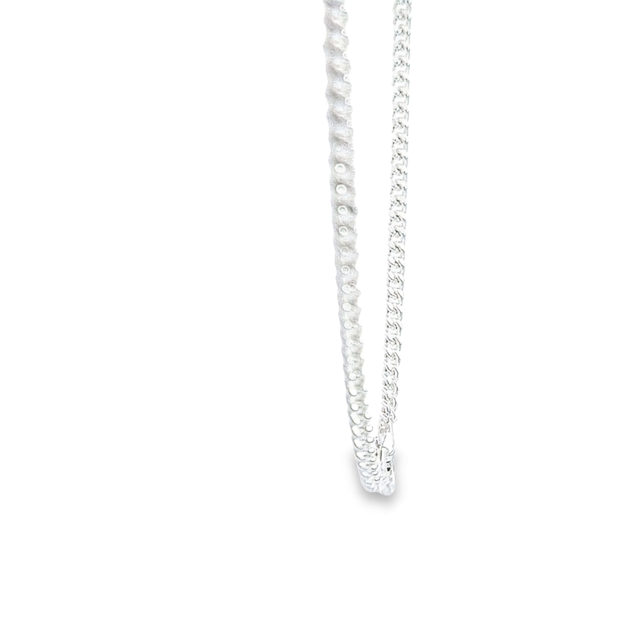 22"/56cm Diamond cut curb link chain 36670 - Armin Lowe Jewellers
