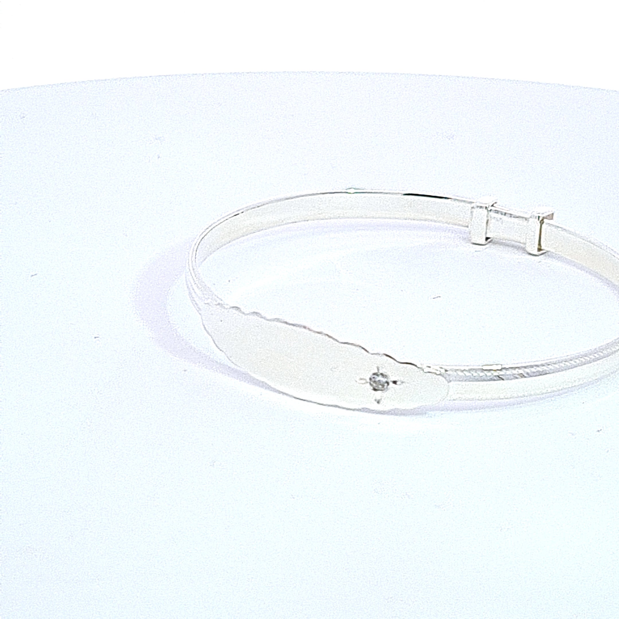 Baby Christening bangle 36664 - Armin Lowe Jewellers