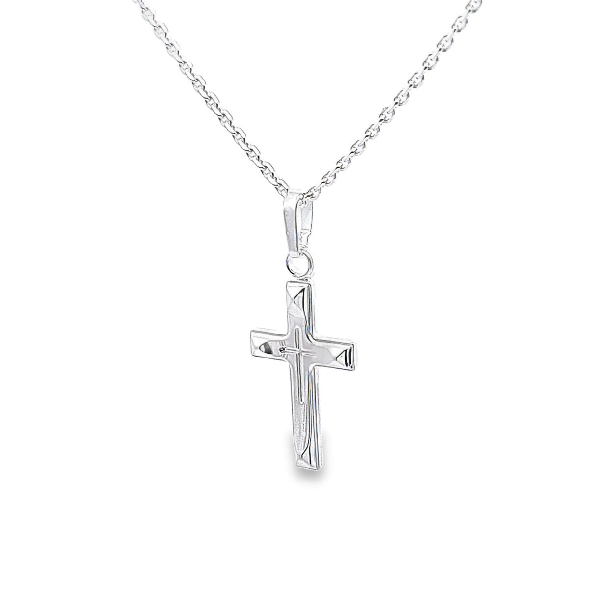 16mm detailed cross 37080 - Armin Lowe Jewellers