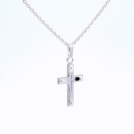 16mm detailed cross 37080 - Armin Lowe Jewellers