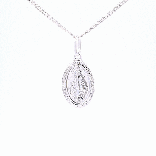 13mm oval Miraculous medal 37082 - Armin Lowe Jewellers