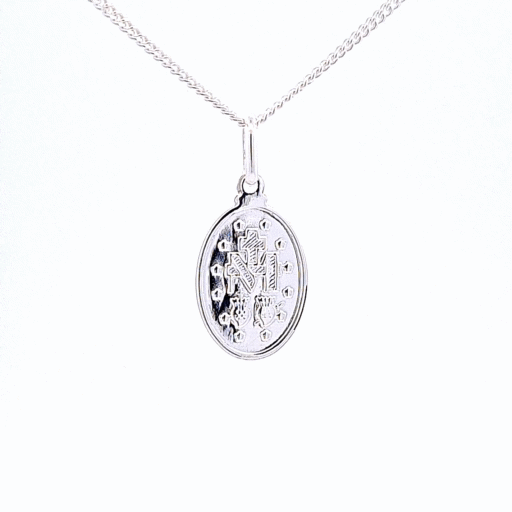 13mm oval Miraculous medal 37082 - Armin Lowe Jewellers