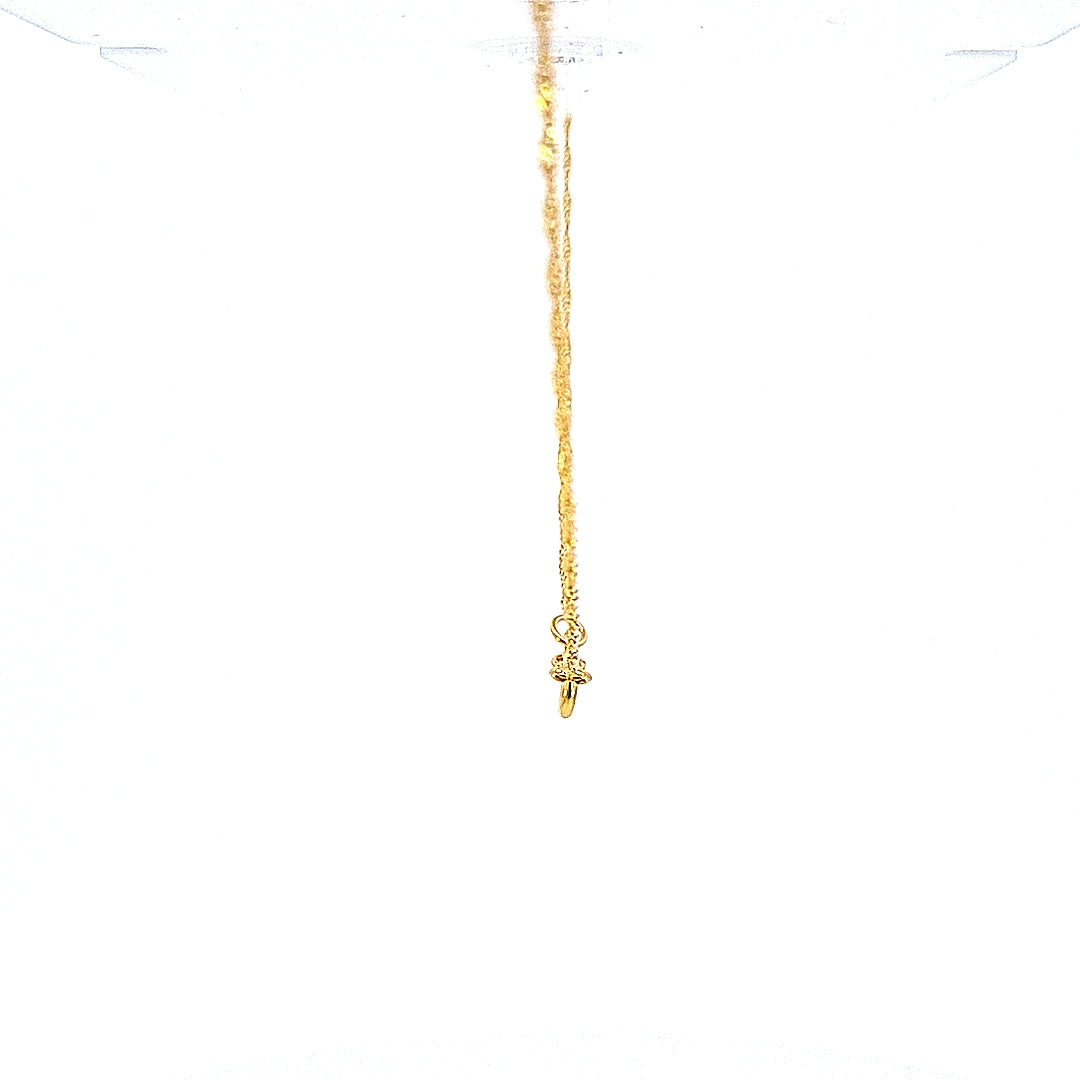9ct gold Singapur twist chain, 20"/51cm 36606 - Armin Lowe Jewellers