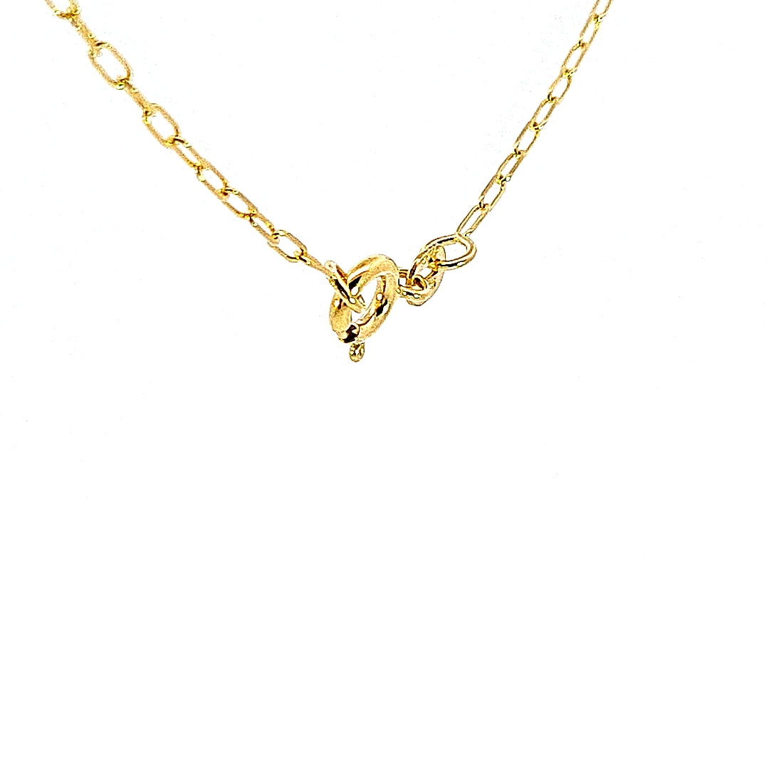 9ct gold Diamond cut Trace link 22"/56cm chain 36595 - Armin Lowe Jewellers