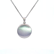 Sterling silver round 2 picture locket 36710