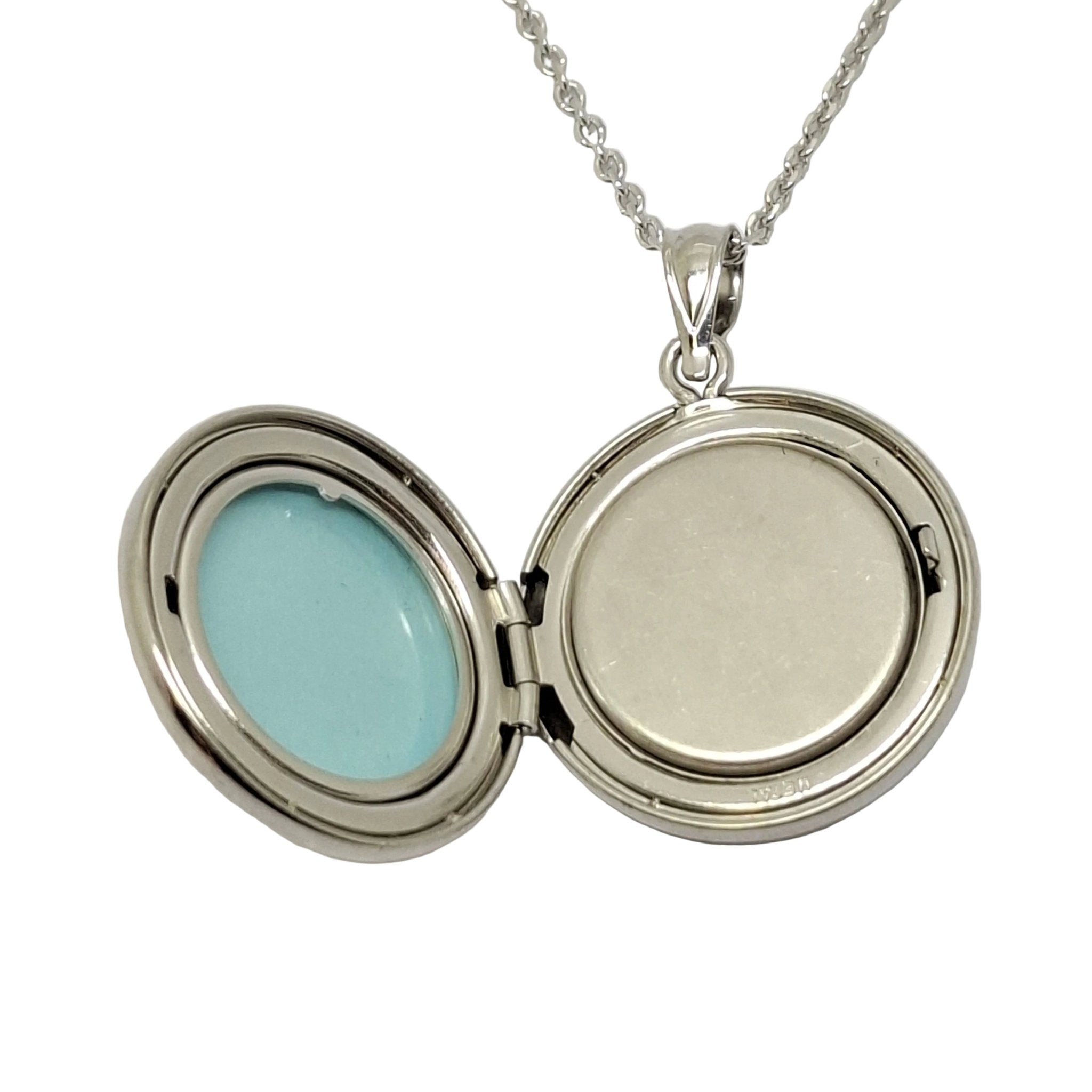 Sterling silver Ash container locket and chain 38504 - Armin Lowe Jewellers