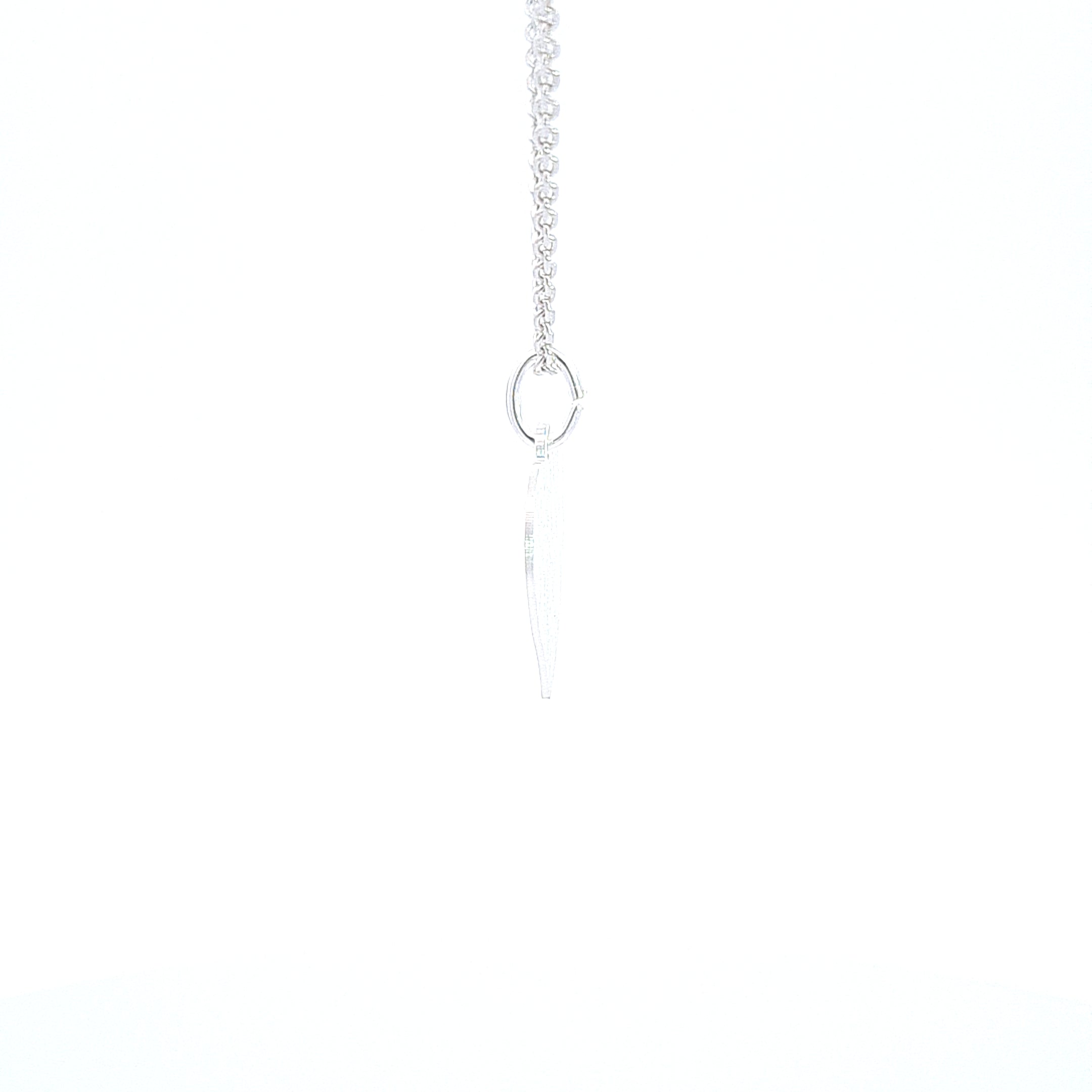 Satin heart engraveable pendant 35654 - Armin Lowe Jewellers