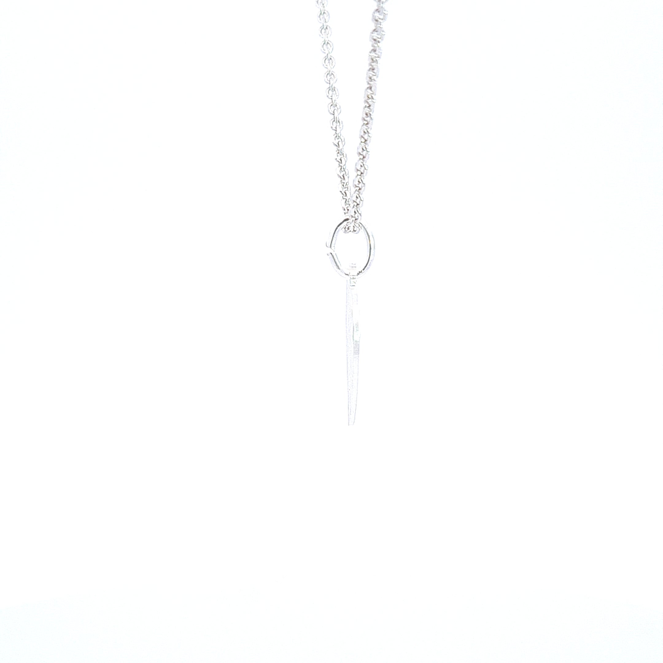 Satin heart engraveable pendant 35654 - Armin Lowe Jewellers