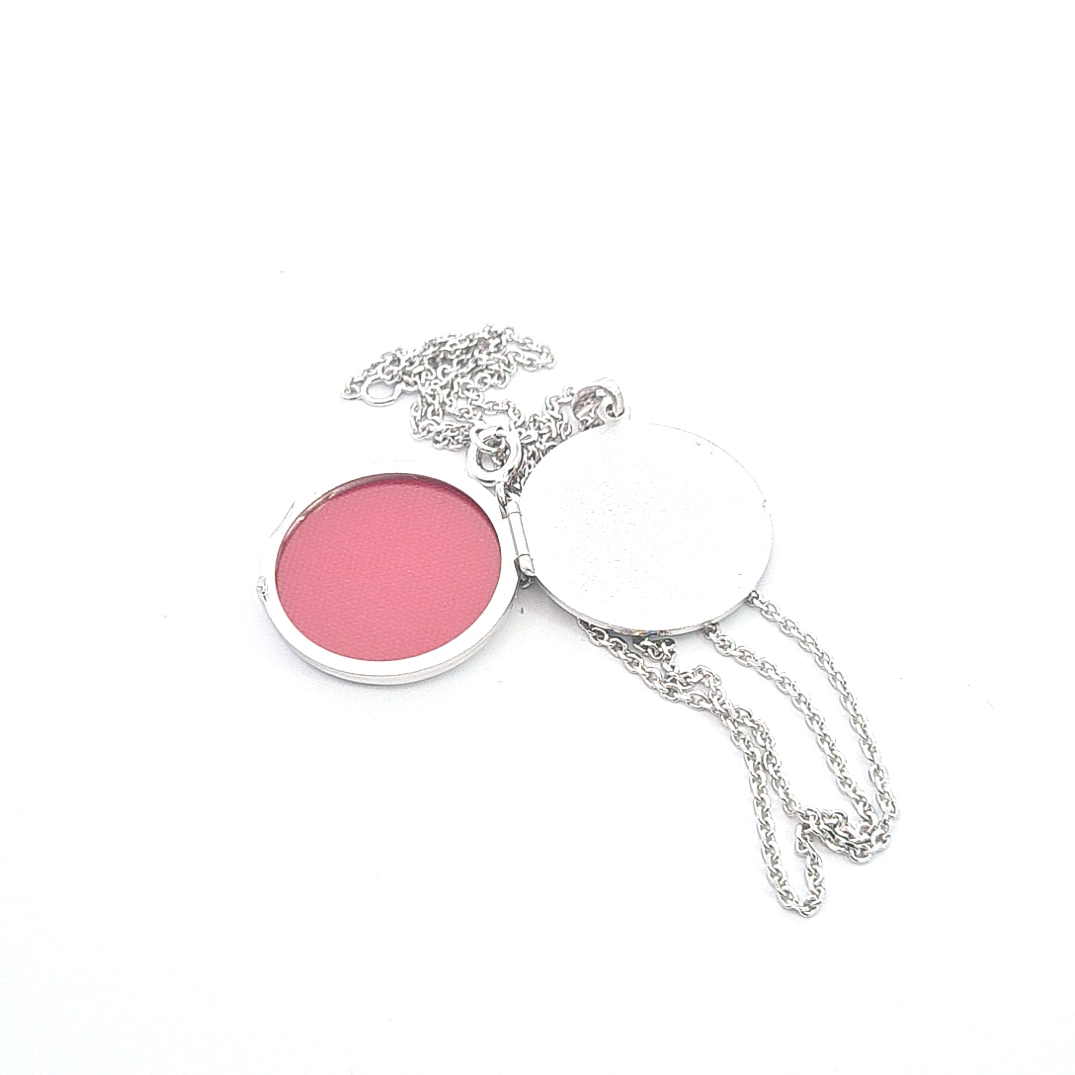 Sterling silver flat back locket 36712 - Armin Lowe Jewellers