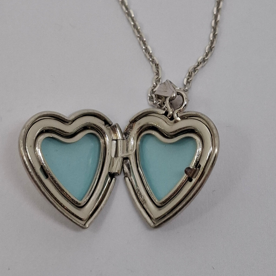 Sterling silver heart shaped fairy locket 38506 - Armin Lowe Jewellers