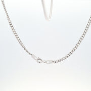 18"/46cm Sterling Silver strong curb chain 37045