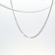 24"/61cm Sterling Silver strong curb chain 36746