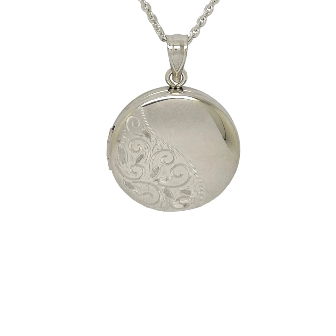 Sterling silver Ash container locket and chain 38504 - Armin Lowe Jewellers
