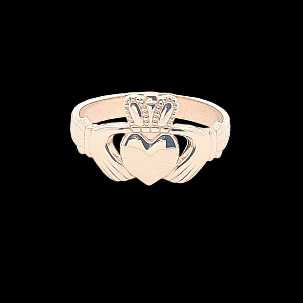 9ct gold Unisex Claddagh ring, 100% recycled gold. 35537