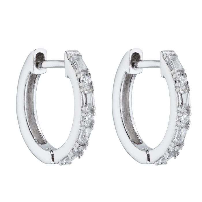 Round Huggy earrings 37241 - Armin Lowe Jewellers