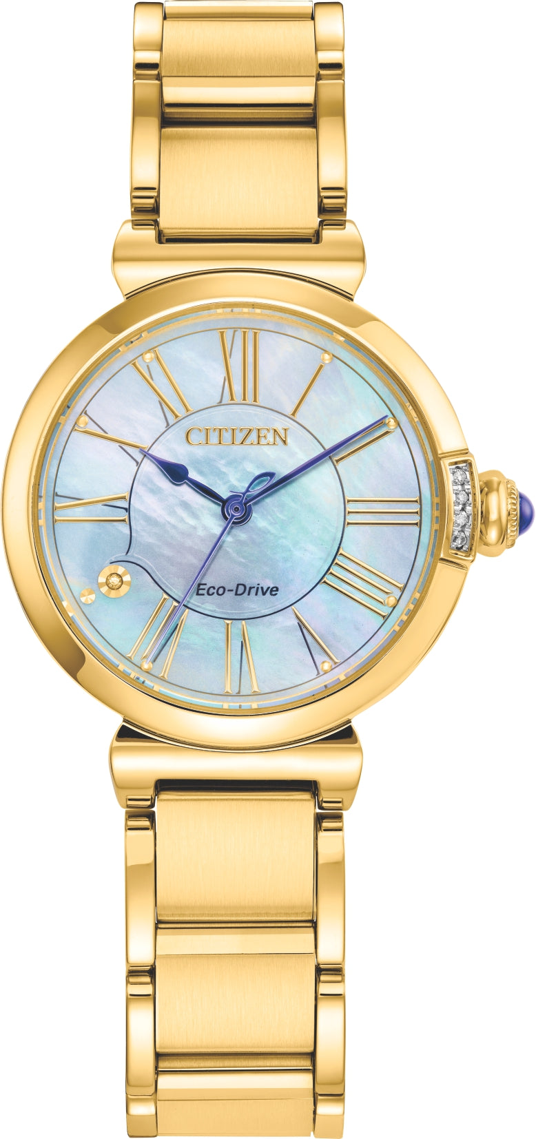 Citizen EM1062-57D Mae Mother of Pearl eco drive ladies watch with Diamonds 37498