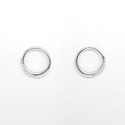Minimalist Open circle stud earrings 34110