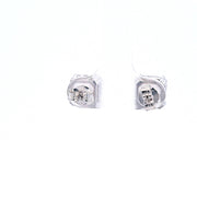 Escher style CZ square earrings 36924