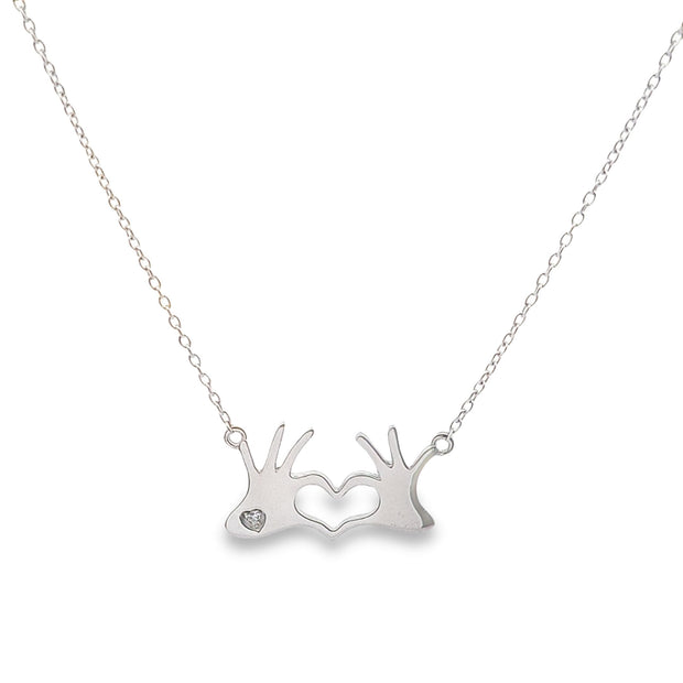 I Love You Too hands pendant 36679