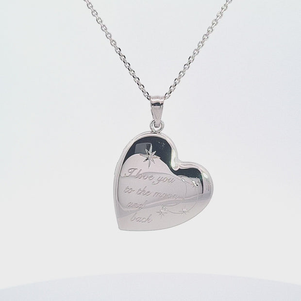 I love you to the moon and back locket 36713