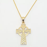 Gold embossed Celtic cross 36355