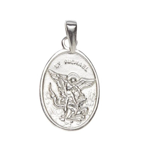 St. Michael oval medal on chain 38209