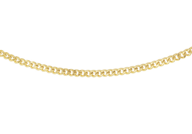 9ct gold 20"/51cm hollow chain 36262