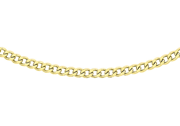 9ct gold 22"/56cm hollow chain 36263
