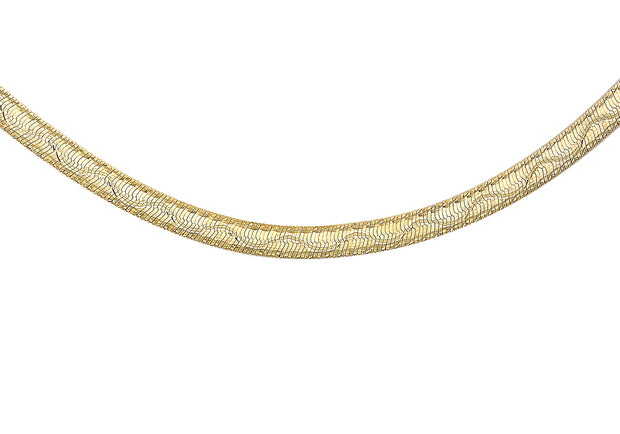 9ct gold flat Herring bone chain 35300