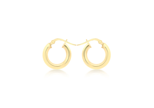18mm 9ct gold Creole earrings 35213