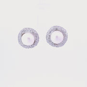 Large pearl studs 34078