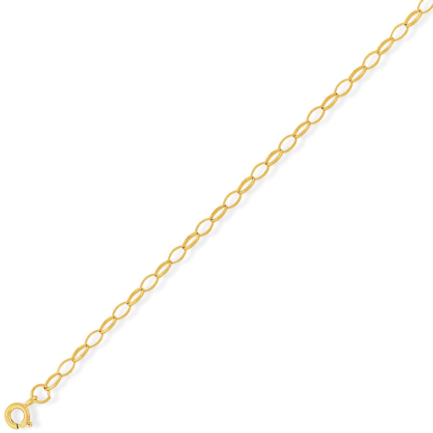 9ct gold bell chain 18"/46cm 35345