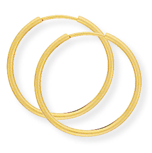 9ct yellow gold 22mm sleeper earrings 28211