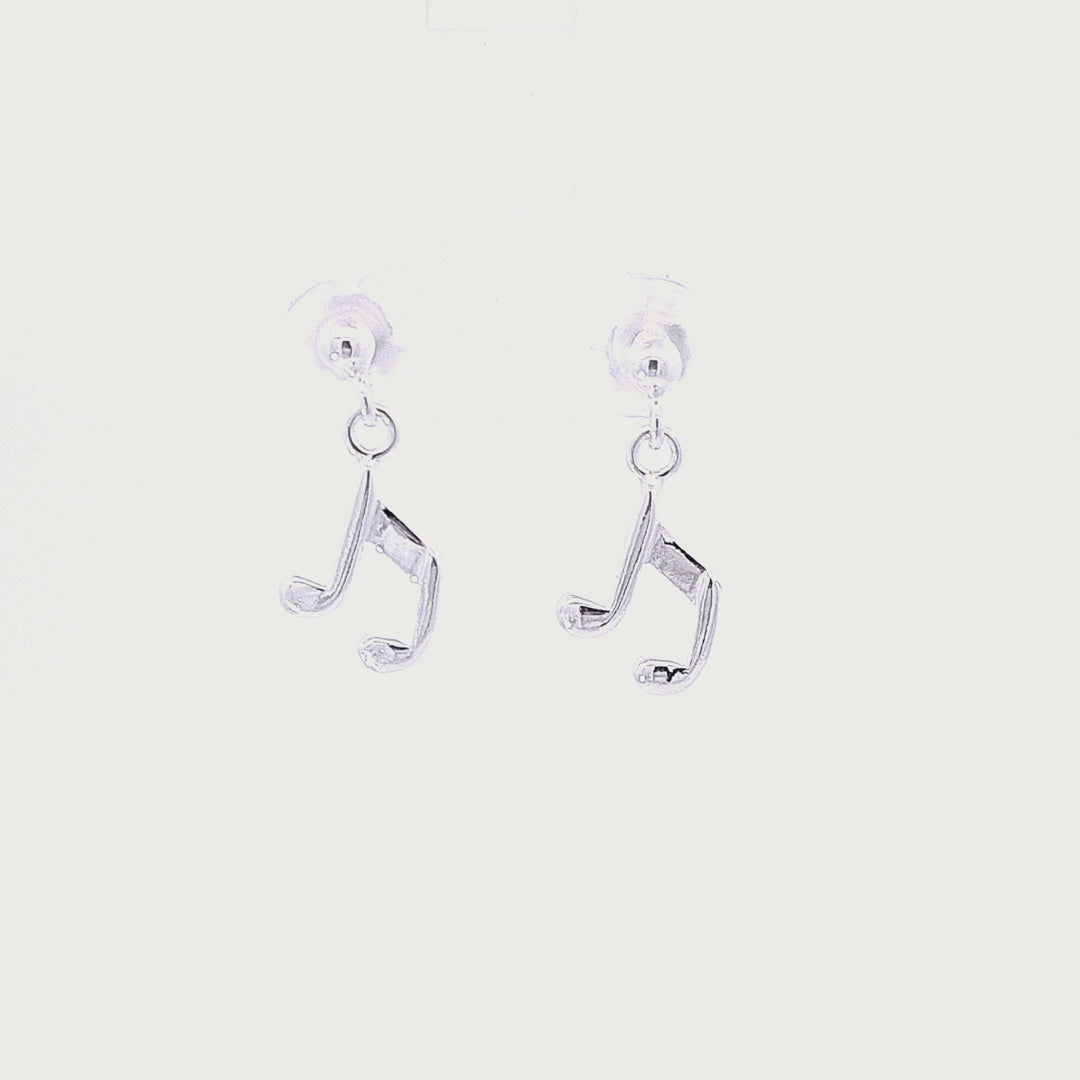 Kids music note earrings 36111
