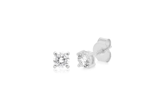 Diamond stud earrings 35835