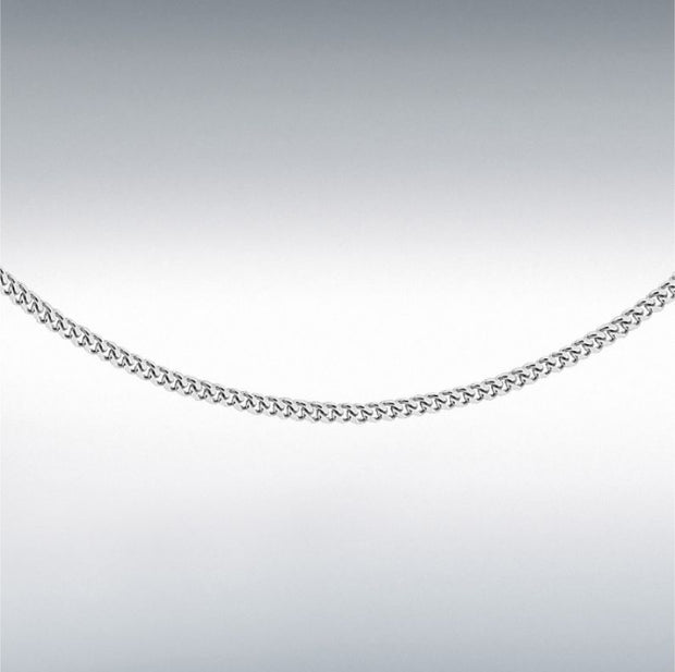 18"/46cm sterling silver curb chain 36026