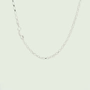 Sterling silver diamond cut bell 2.50mm link strong chain 28535
