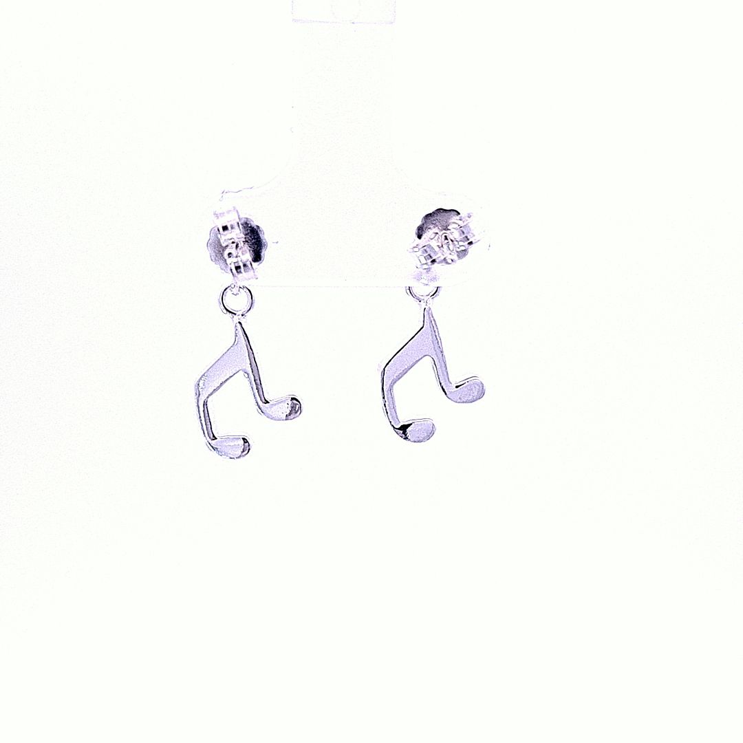 Kids music note earrings 36111 - Armin Lowe Jewellers