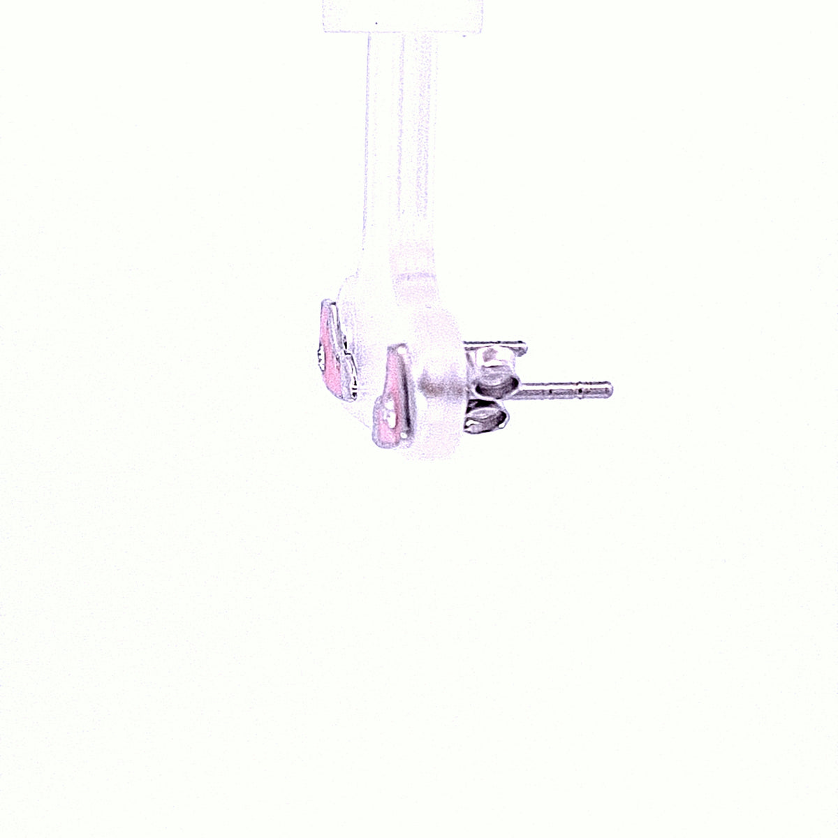 Girls pink high top earrings 36112 - Armin Lowe Jewellers