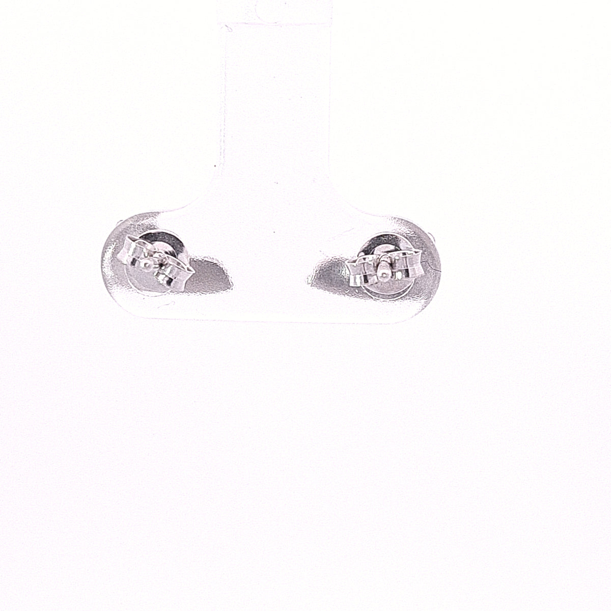 Sterling silver pink converse stud earrings 34723 - Armin Lowe Jewellers