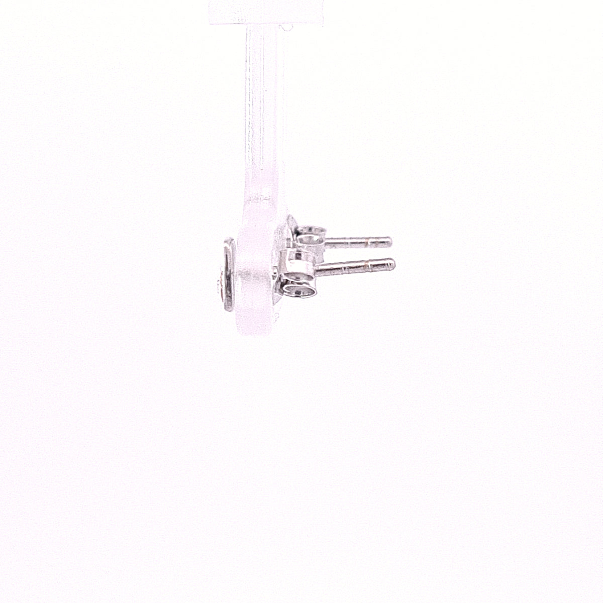 Sterling silver pink converse stud earrings 34723 - Armin Lowe Jewellers