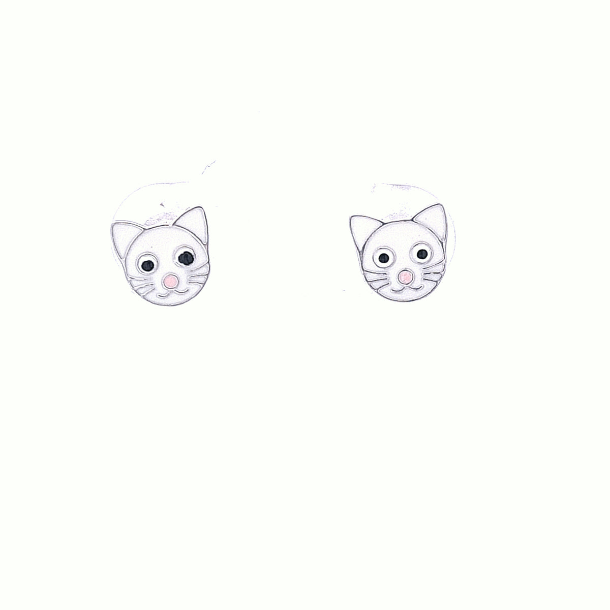 Kids Cat stud earrings 35884 - Armin Lowe Jewellers